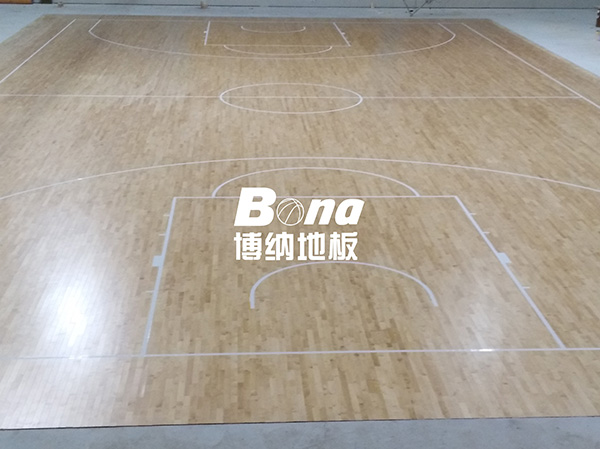 湖北武汉学校篮球馆木地板案例